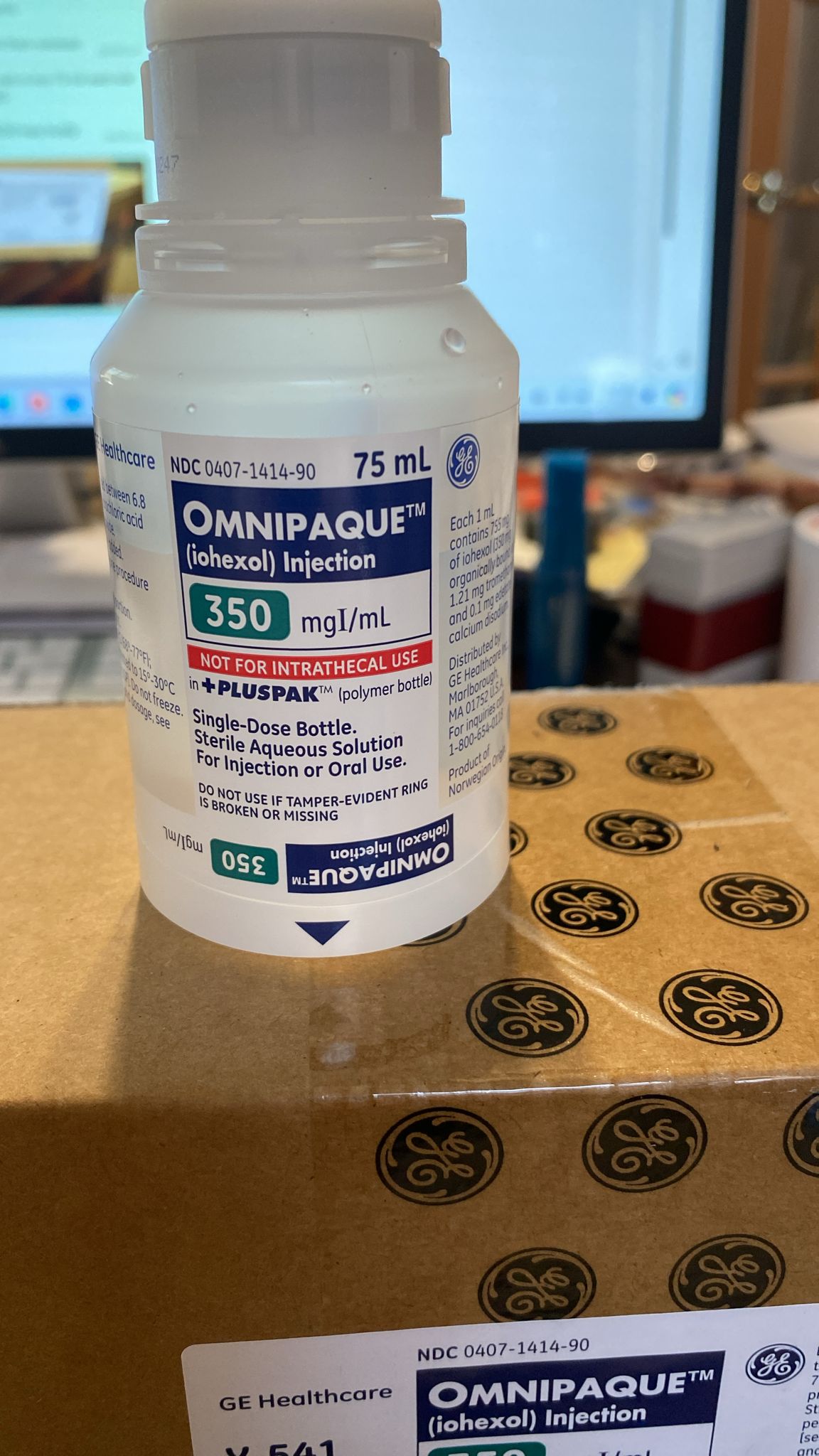 OMNIPAQUE BT 350MG/ML 10X100 PLM