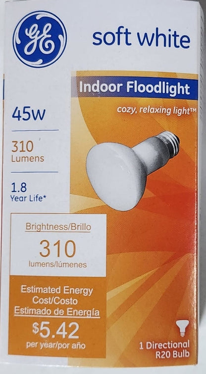 GE 45W Soft White R30 Indoor Floodlight Light Bulb