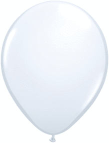 BALLOON 9IN HELIUM WHITE 20CT