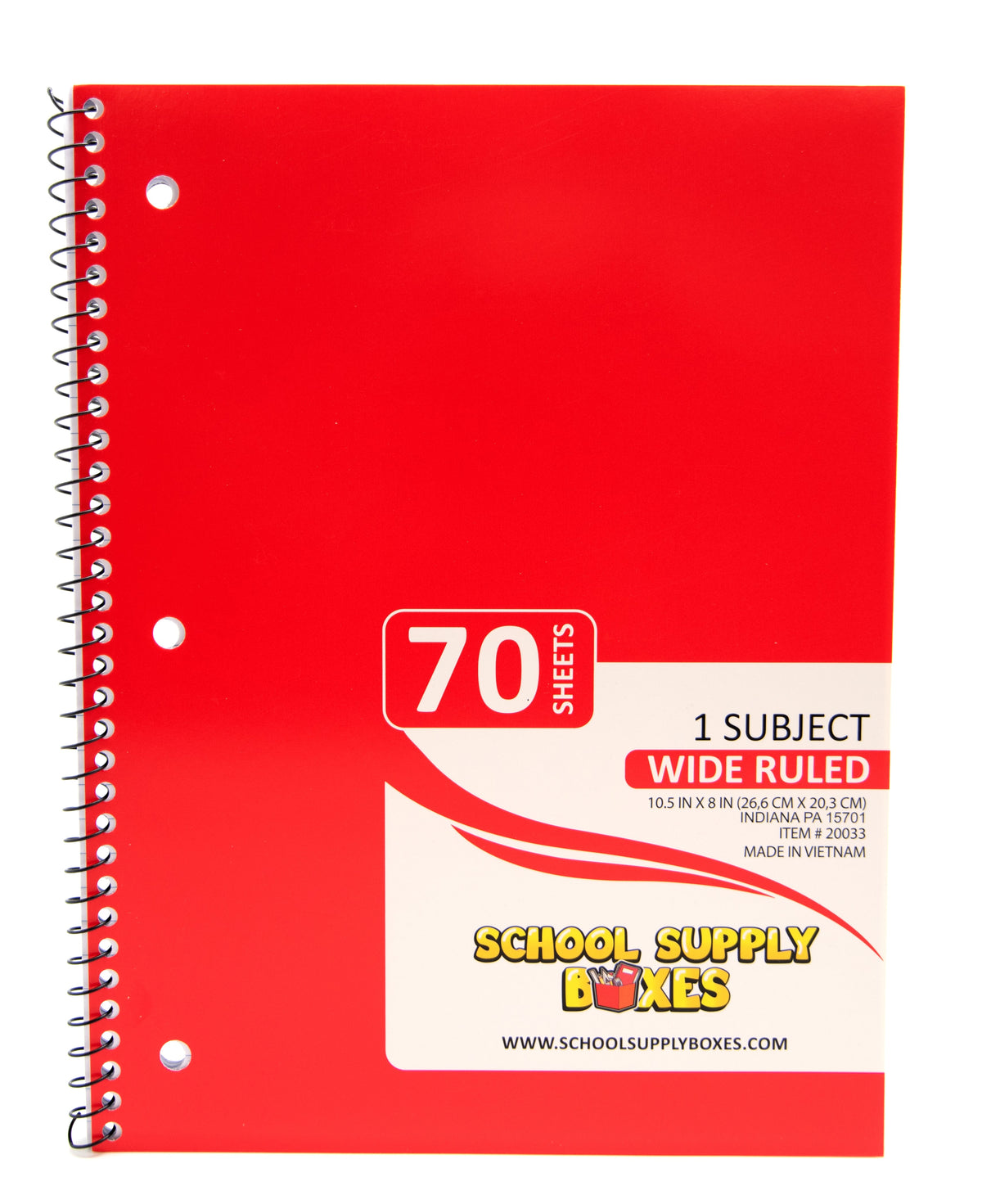 iScholar 1 Subject Wide Ruled Notebook - Assorted Colors