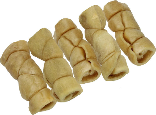 Wild Eats Water Buffalo Retriever Style Cheek Roll 3" Dog Chews - 5 Pack