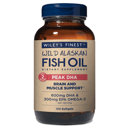 WILEY'S FINEST FISH OIL,WILD ALASKAN,DHA