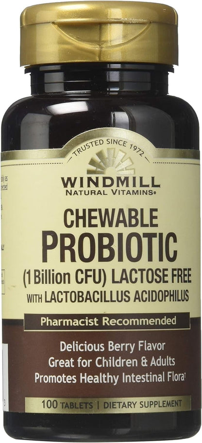 PROBIOTIC CHILD CHEW TAB 100CT WINDMILL