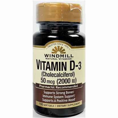 VITAMIN D3 50MCG GUMMY 60CT WINDMILL