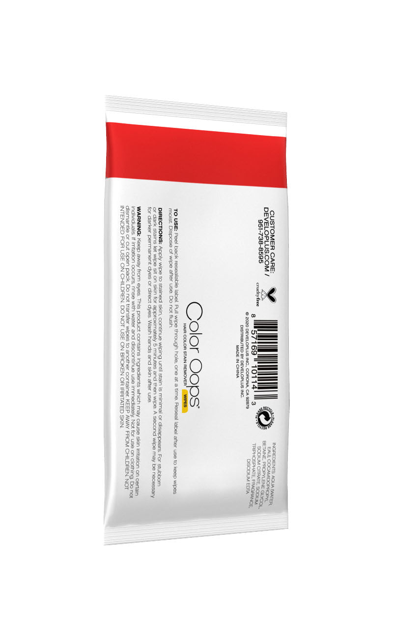 COLOR OOPS REMOVER WIPES   10CT