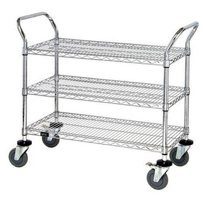 WIRE SHELF 5 MOBILE CART 24INX36IN DS