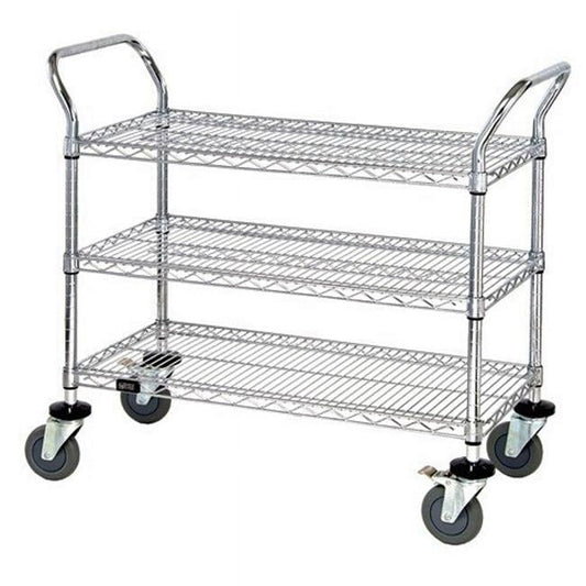 WIRE SHELF 5 MOBILE CART 18INX36IN DS