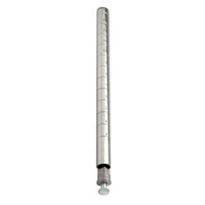 WIRE SHELVING POST 36" CHROME 4 CT DS