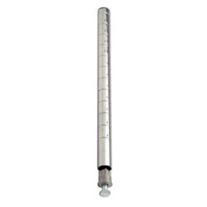 WIRE SHELVING POST 63" CHROME 4 CT DS