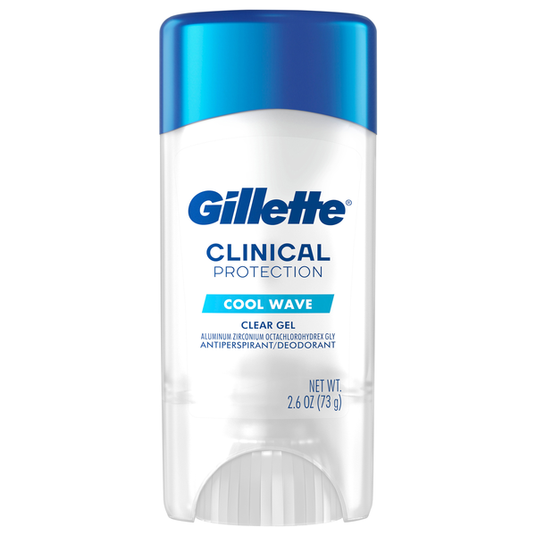 Gillette Deodorant Clinical Clear Gel Cool Wave 1.6oz