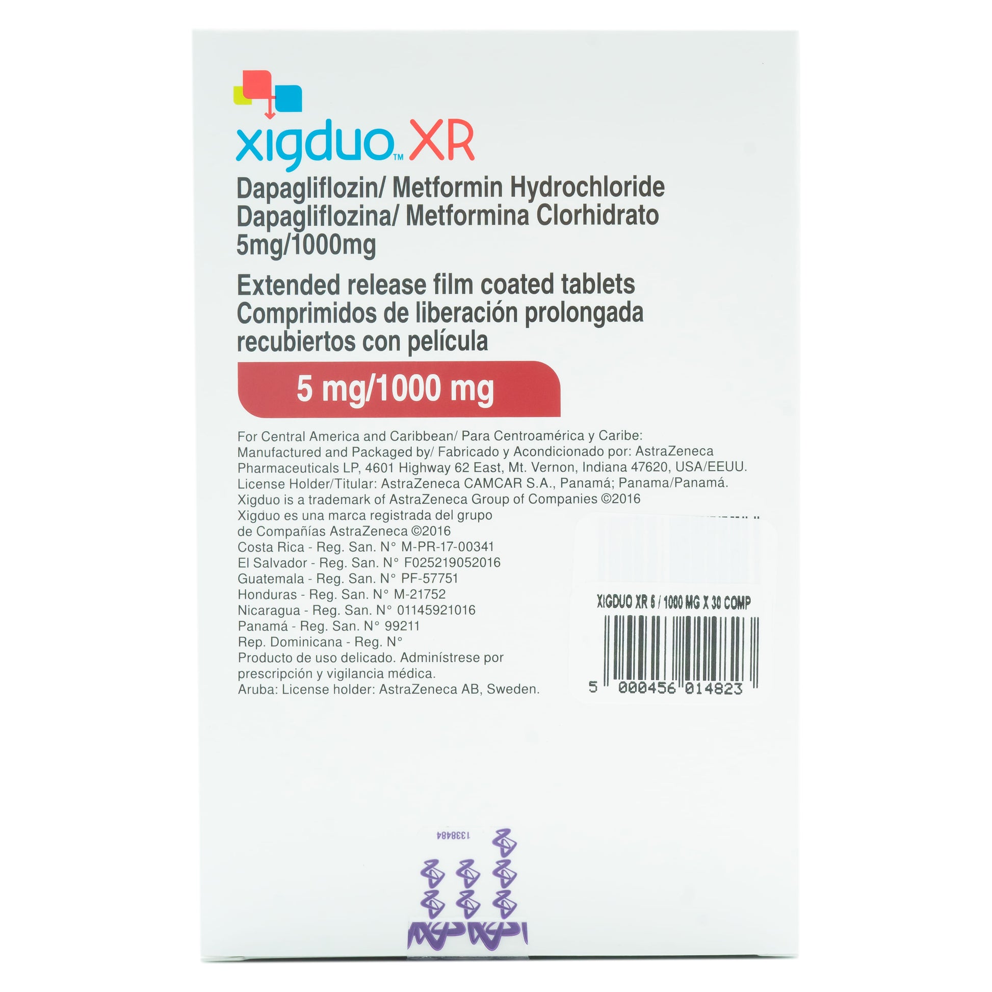 XIGDUO XR TB 5-500MG 30 CPLT