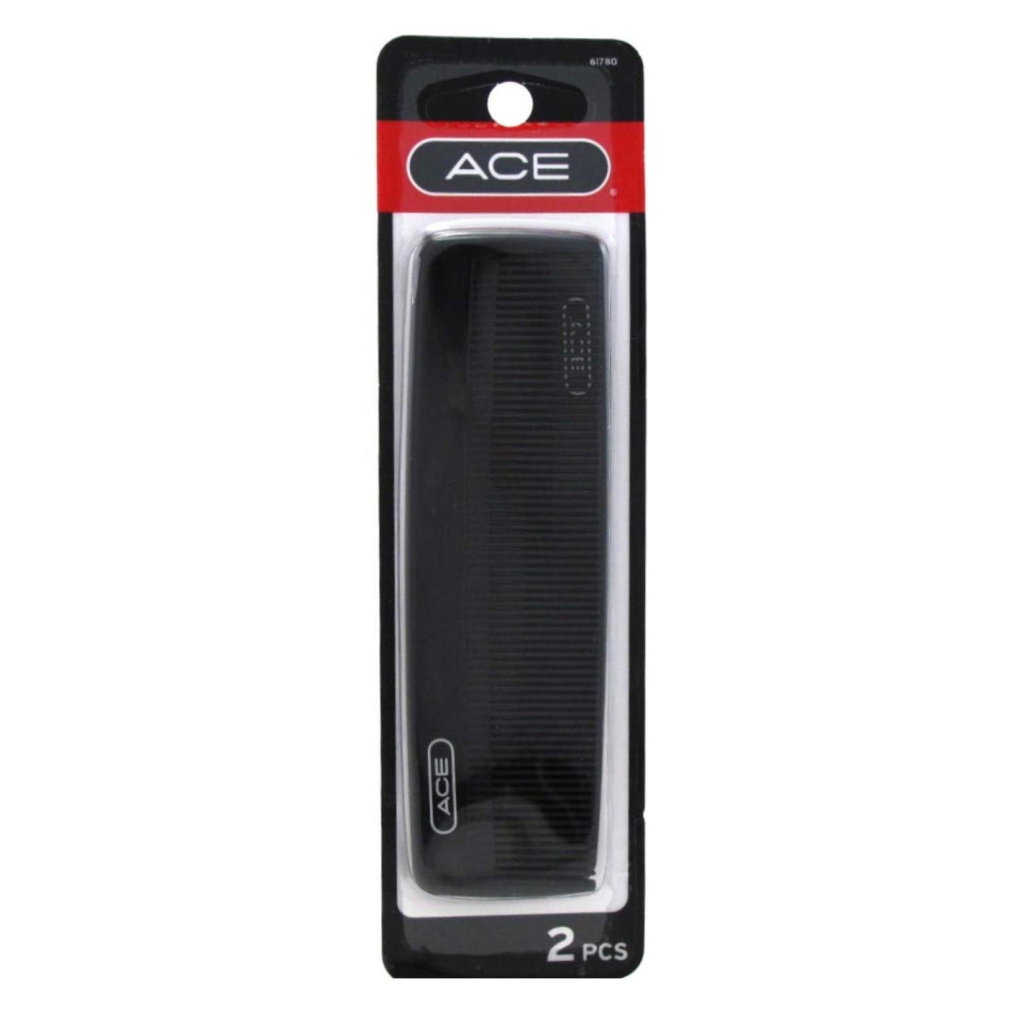 ACE 5" Classic Pocket Comb - Black, 2 count