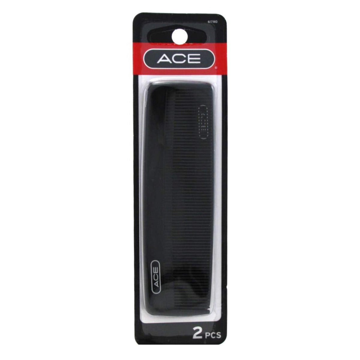ACE 5" Classic Pocket Comb - Black, 2 count