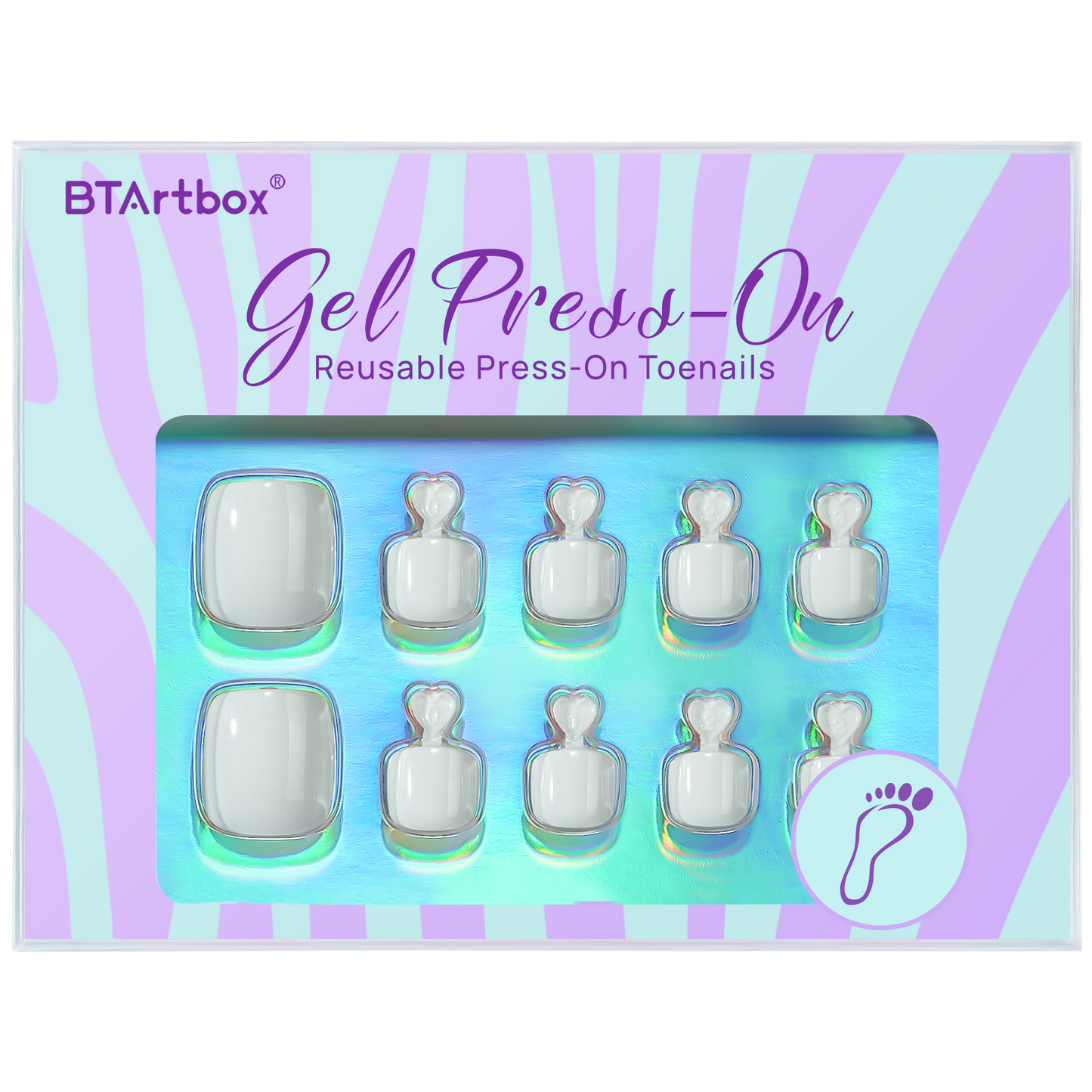 Nailene So Chic Matte White Squoval, 77142 - 28 Pc