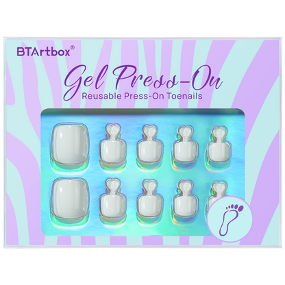Nailene So Chic Matte White Squoval, 77142 - 28 Pc