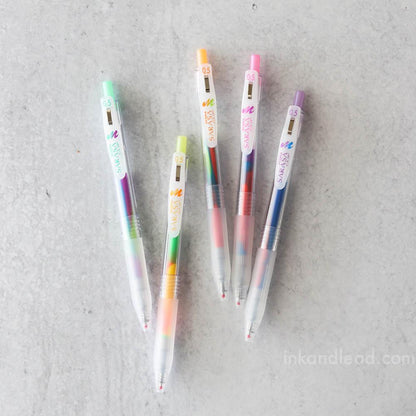 Zebra Sarasa Clip 0.5mm Gel Retractable Pens - Light Blue, 12 ct