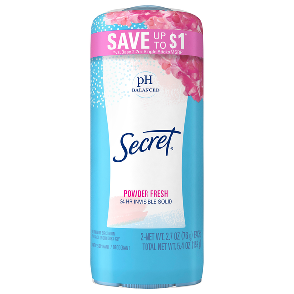 Secret Invisible Solid Anti-Perspirant - Powder Fresh, 0.5 oz