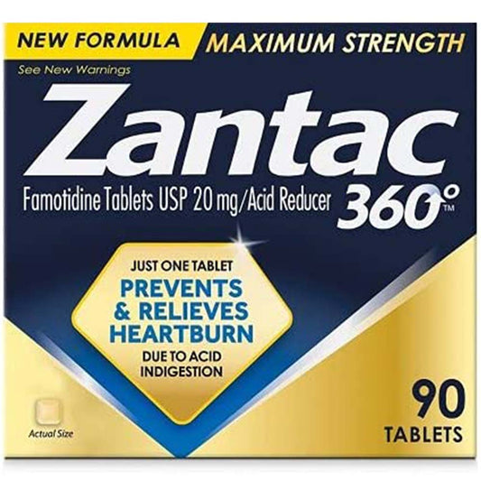 ZANTAC 360 MAX STRENGTH 20MG TABLET 25CT