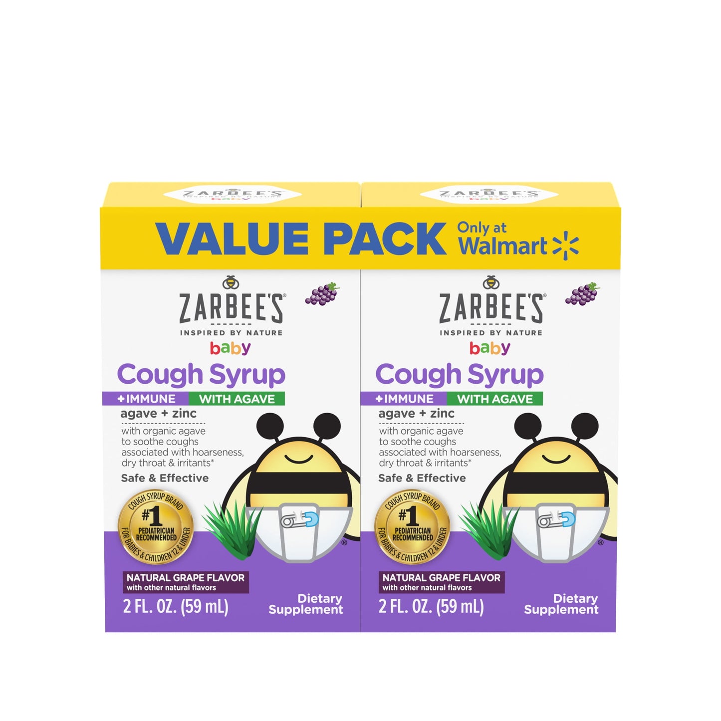 ZARBEES COUGH SYRUP BABY GRAPE 2OZ