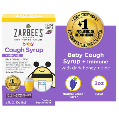 ZARBEES COUGH SYRUP BABY GRAPE 2OZ