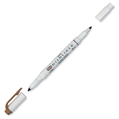 Zebra Mildliner Double Ended Creative Marker - Dark Blue
