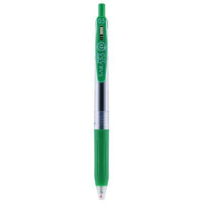 Zebra Sarasa Clip 0.5mm Gel Retractable Pens - Red, 12 ct