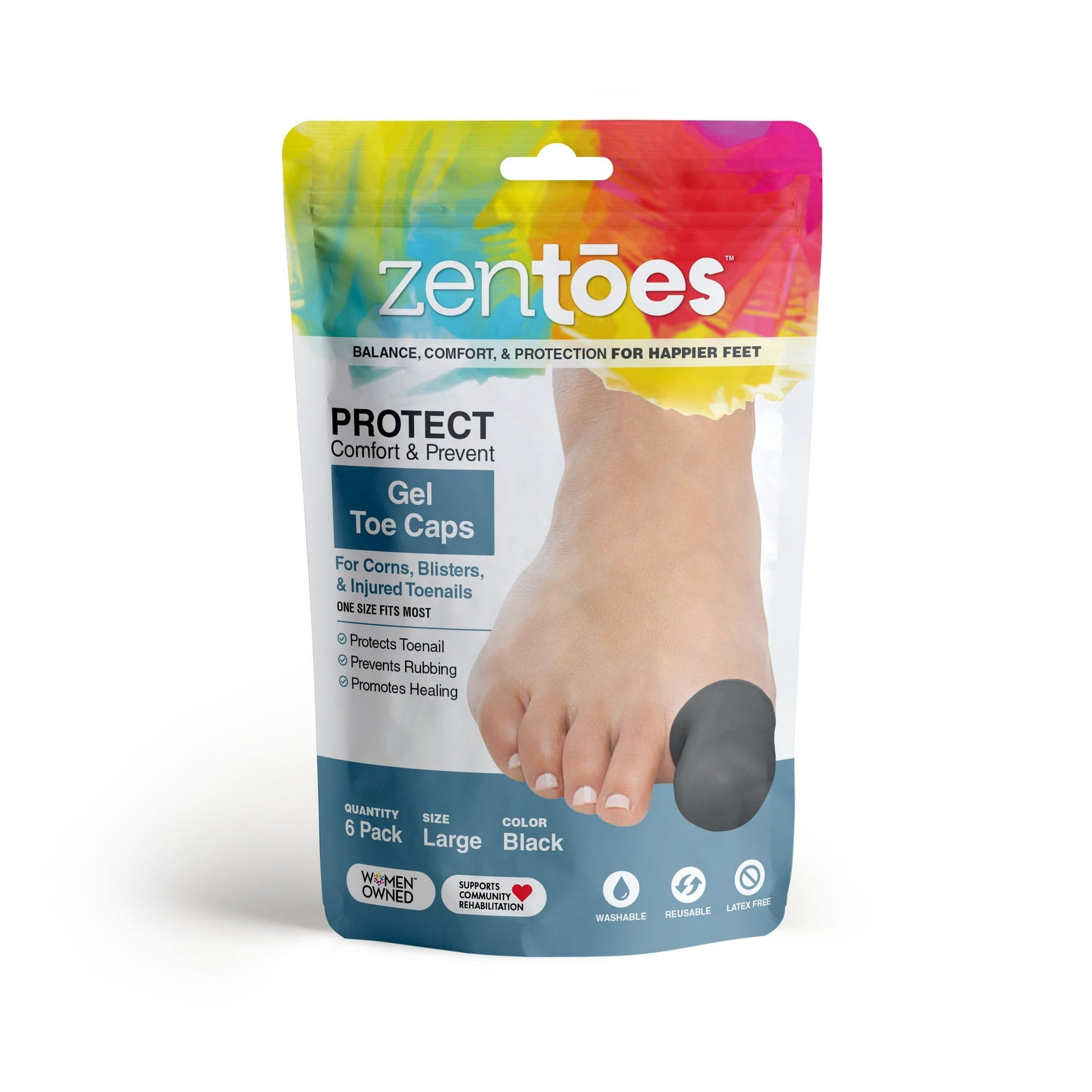 PEDIFIX VISCO-GEL TOE CAP LG DS