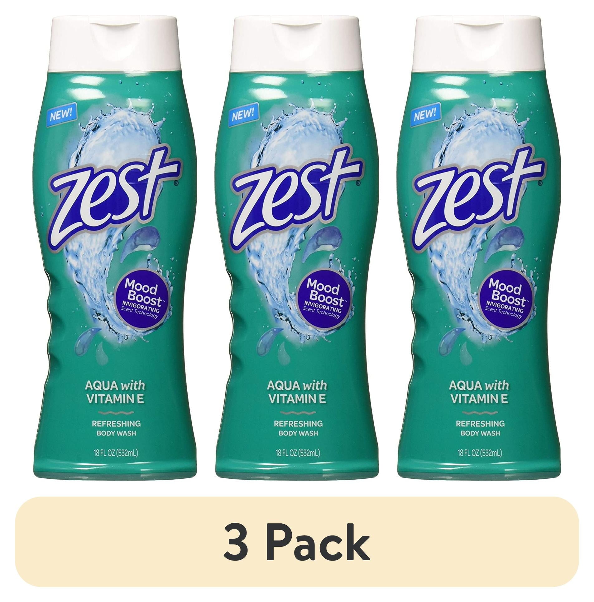 ZEST BODY WASH AQUA 18OZ