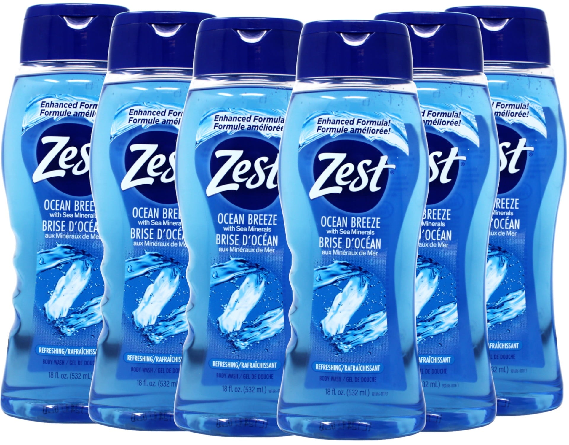 ZEST BODY WASH OCEAN BREEZE 18OZ