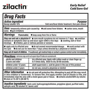 ZILACTIN GL 10% 8GM  MEDICATED