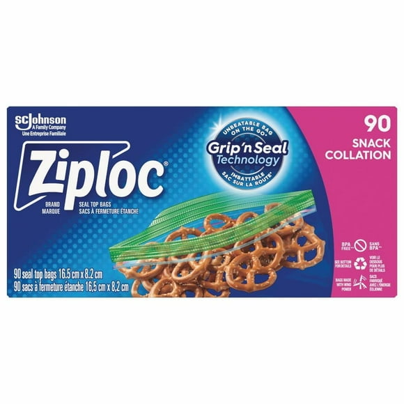 BAG ZIPLOC SNACK BG 12X50