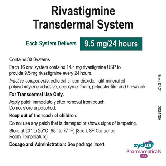 RIVASTIGMINE TD SYS AP 9.5/24 30