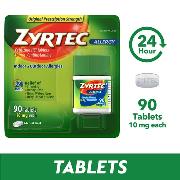 ZYRTEC TB 10MG 45 OTC