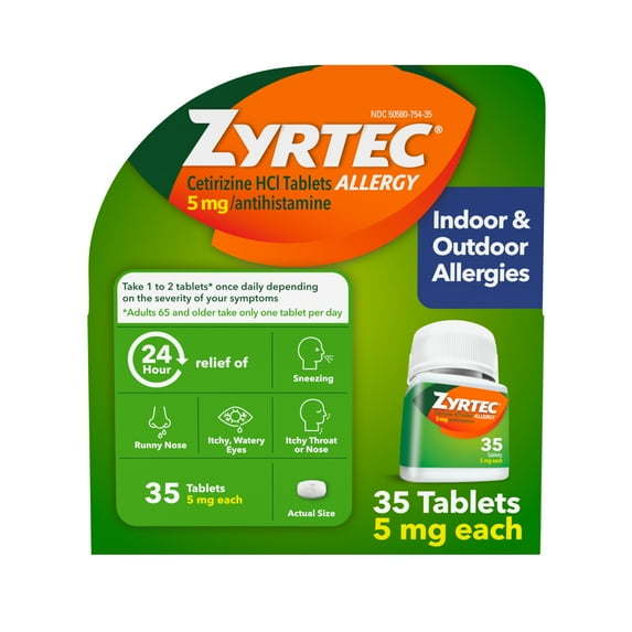 ZYRTEC ALLERGY TB 5MG 35 24HR
