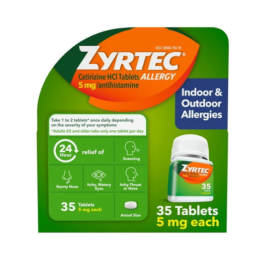ZYRTEC ALLERGY TB 5MG 35 24HR