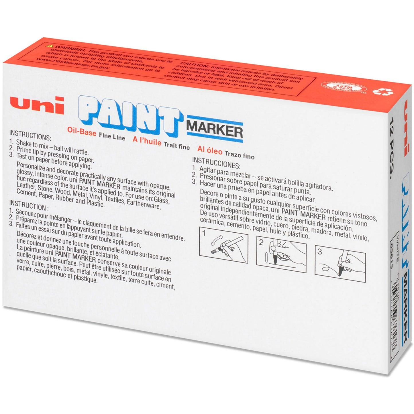 Uni-Ball Uni-Paint PX-20 Oil-Based Medium Point Marker, Pink