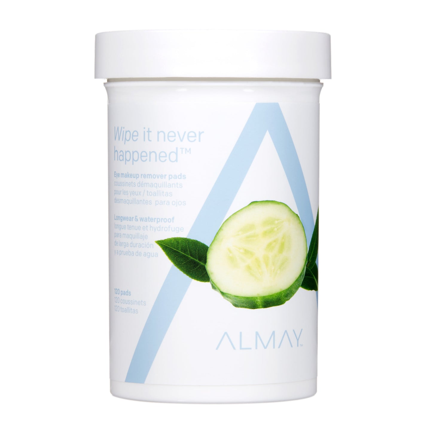 ALMAY Longwear & Waterproof Eye Makeup Remover Pads, 120 count