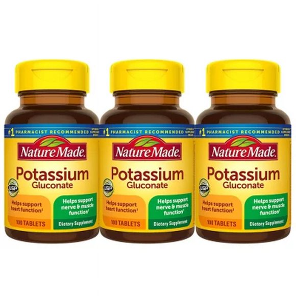 POTASSIUM GLUC 550MG TAB 100CT NAT MADE