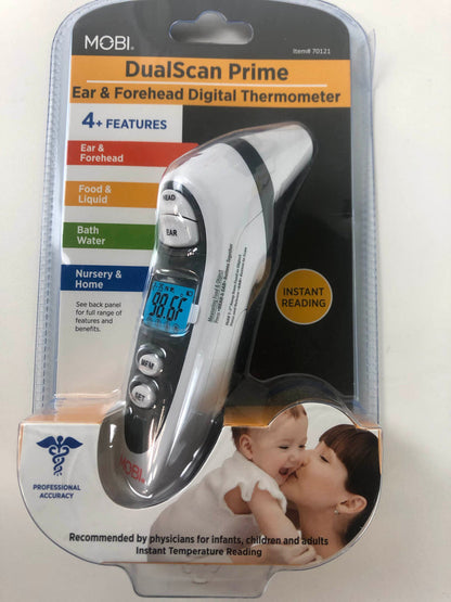 MOBI THERMOMETER DUAL SCAN FEVER 12CT DS