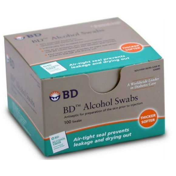 BD ALCOHOL SWAB 100CT