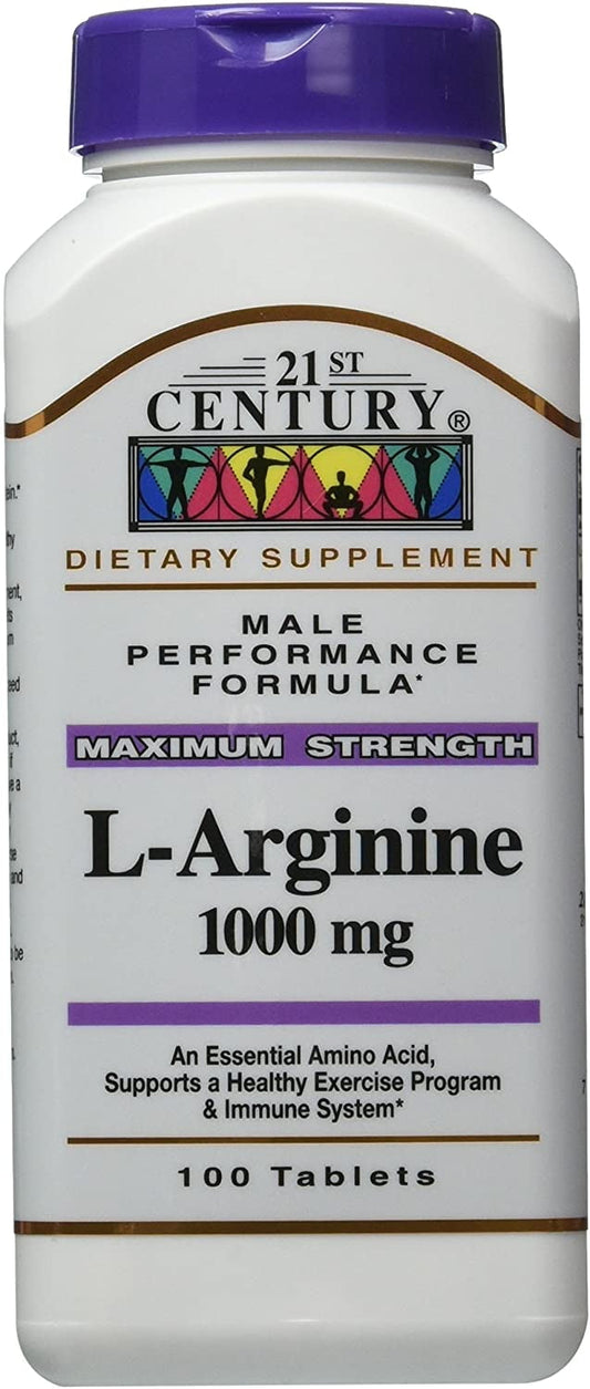 L-ARGININE 1000MG TABLET 100CT 21ST CENT