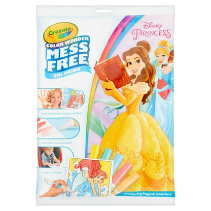 Crayola Color Wonder Disney Princess Coloring Set, 18 pages