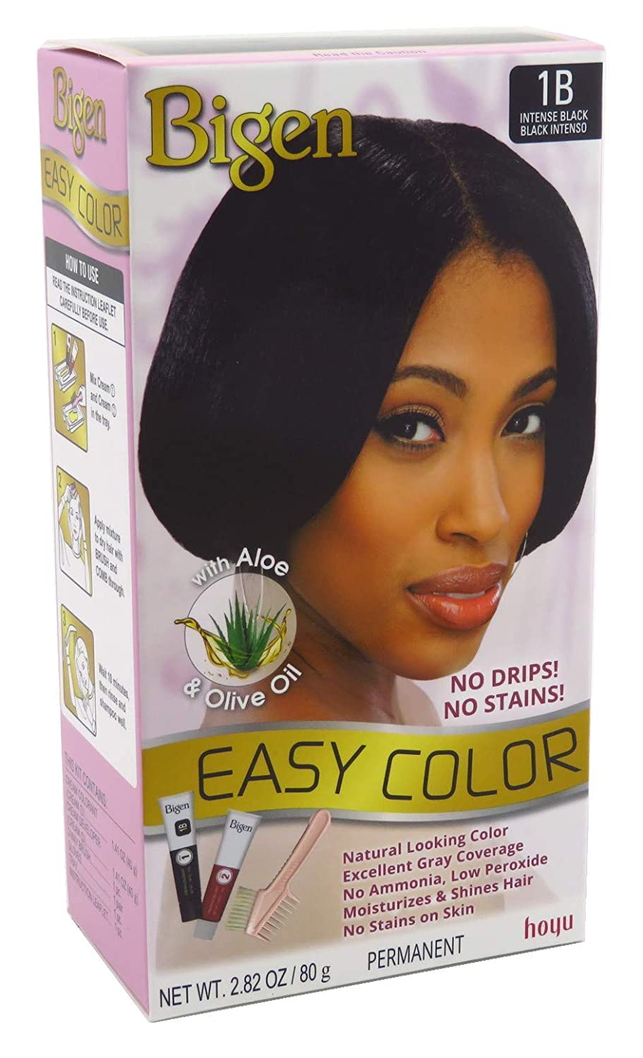 Bigen Easy Color #1B Intense Black Kit