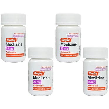 MECLIZINE HCL 25 MG CHW 1000 RUGBY