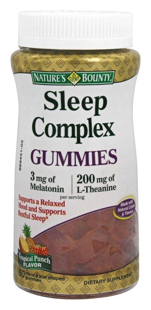 SLEEP COMPLEX MEL3MG GUM 60CT NAT BOUNTY