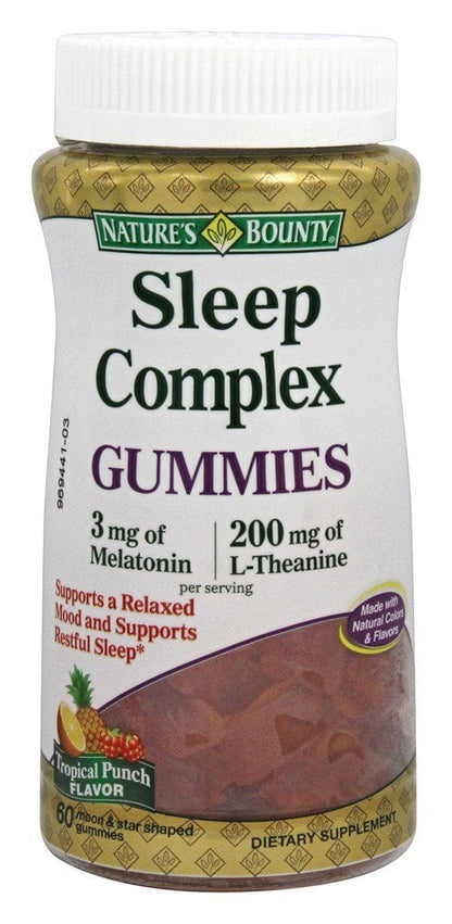 SLEEP COMPLEX MEL3MG GUM 60CT NAT BOUNTY