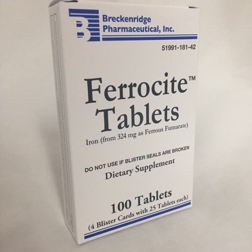 FERROCITE TB 324MG 100