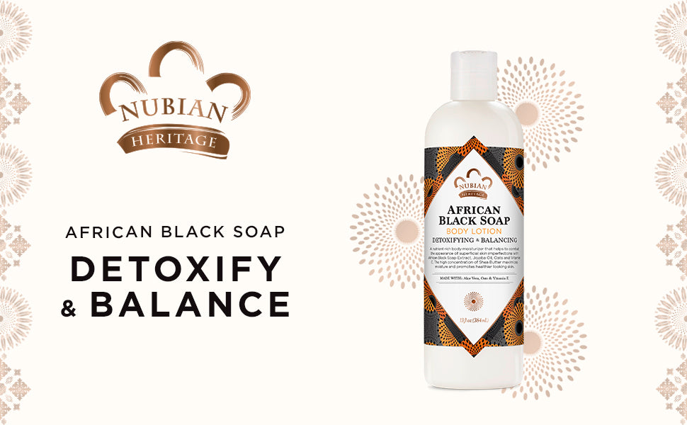 NUBIAN HERITAGE LOTION,AFRICAN BLACK SOAP