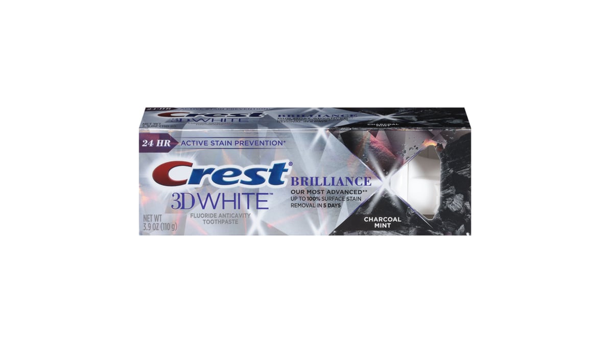 CREST 3D WHT BRLLNC CHARCL MNT T/P 3.5OZ