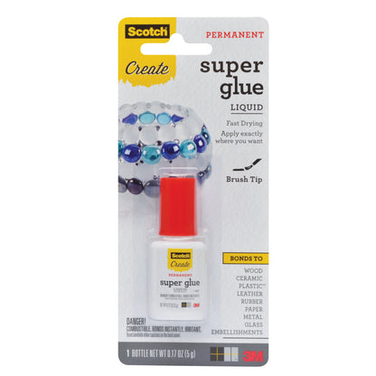 Scotch Super Glue Liquid 2/Pkg
